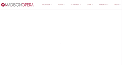 Desktop Screenshot of madisonopera.org